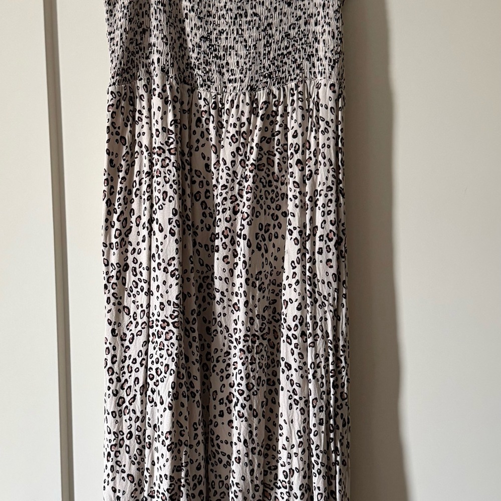 Saltwater LUXE Black and White Leopard Maxi dress